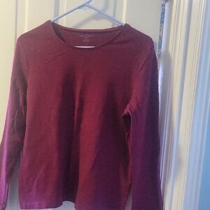 Appleseed's Rich Burgundy Long Sleeve Tee